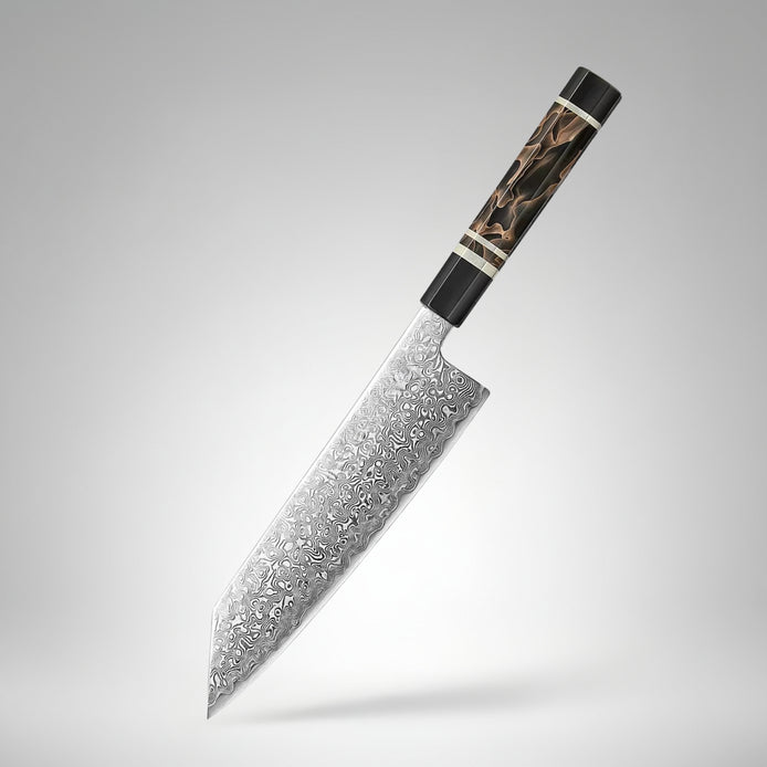 Bunka Knife in Damascus Steel with ZDP-189 Core