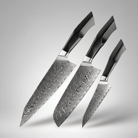 Feng Series 3-Piece Knives Set – 67-Layer Damascus Steel