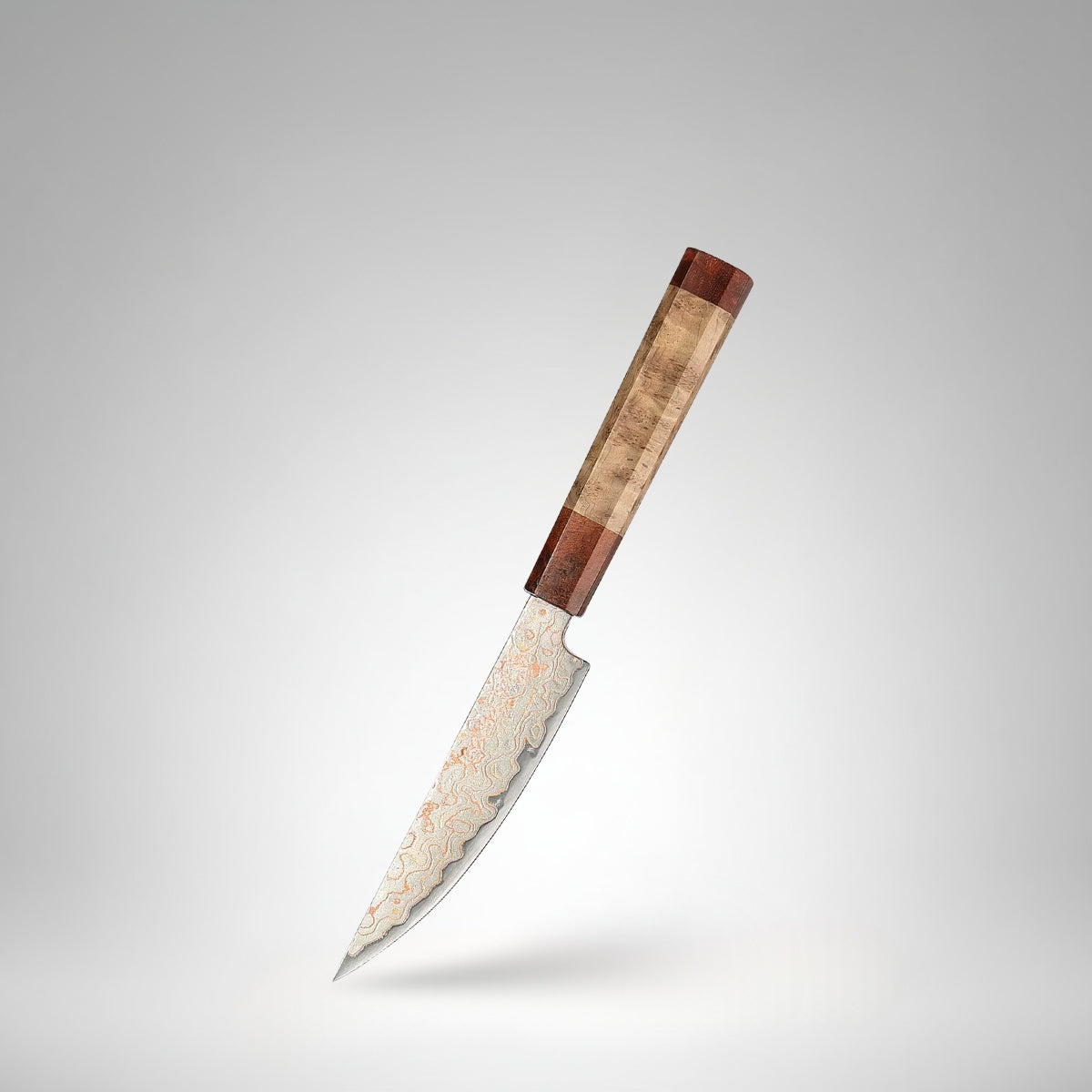 Utility Knife 5.5” in Tricolour Damascus Steel