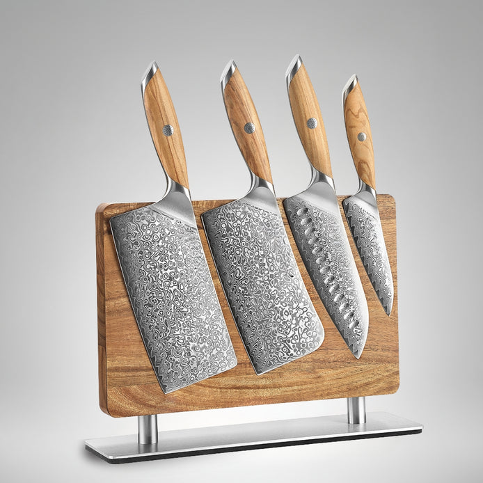 Magnetic Knife Rack made from Solid Walnut