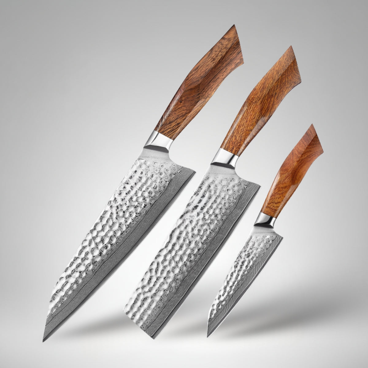 Damascus Steel Kitchen Knives Set with SRS13 Core