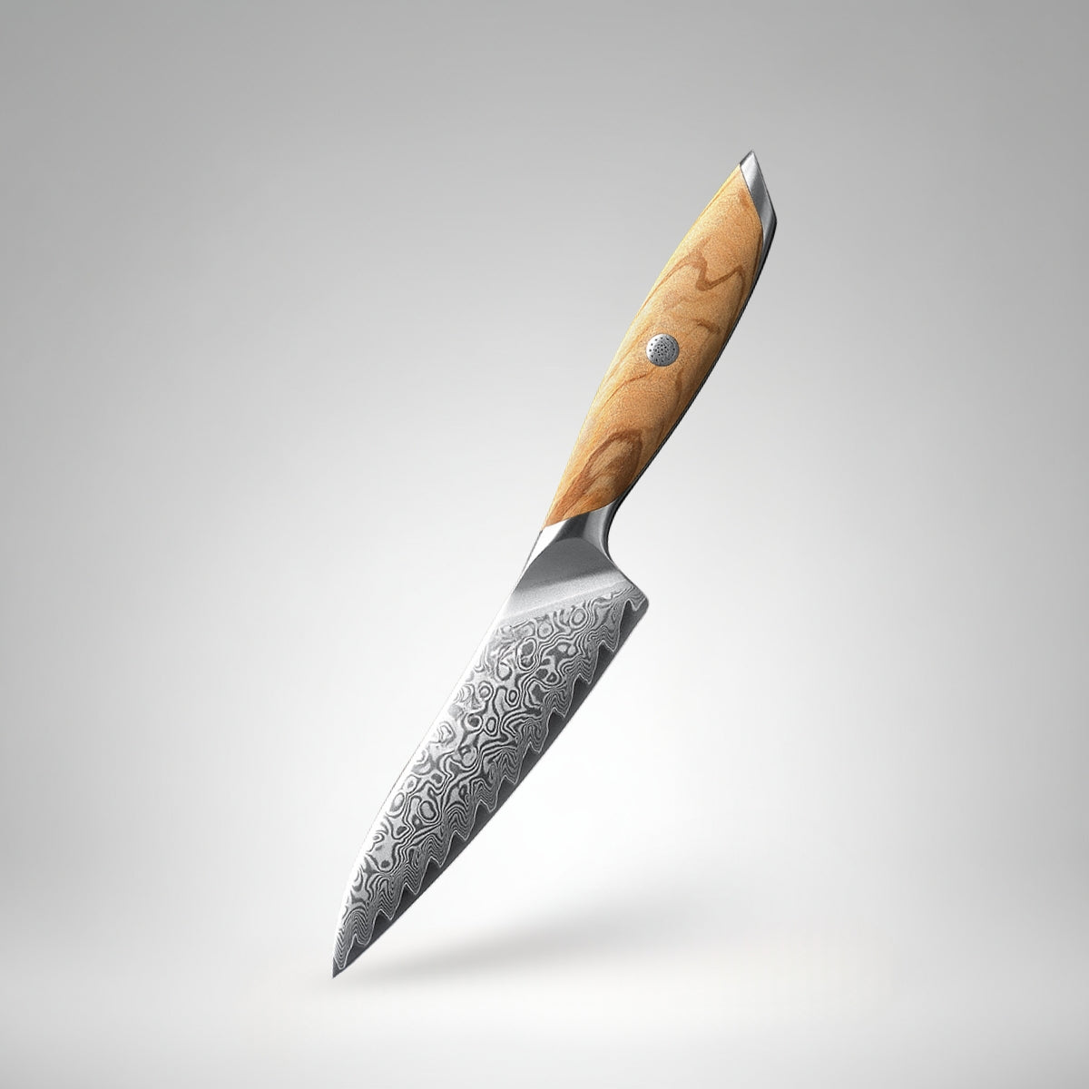 5″ Utility Knife in 73-Layer Damascus Steel – Flagship Series