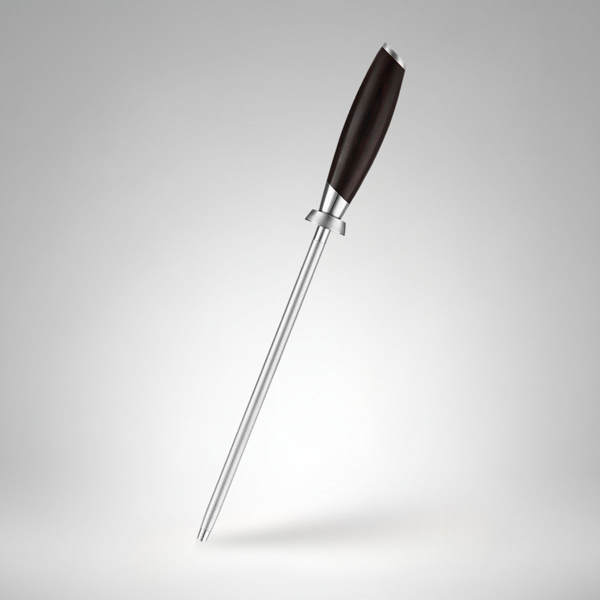 Professional Knife Sharpening Rod with Ebony Wood Handle