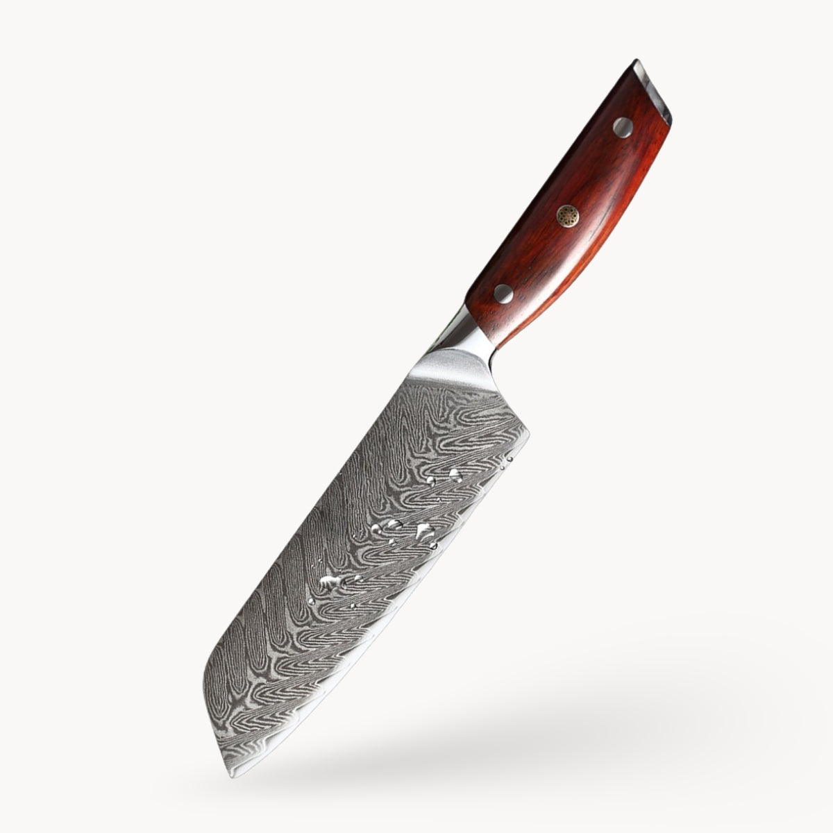 7″ Santoku Knife in 67-Layer Damascus Steel with Rosewood Handle