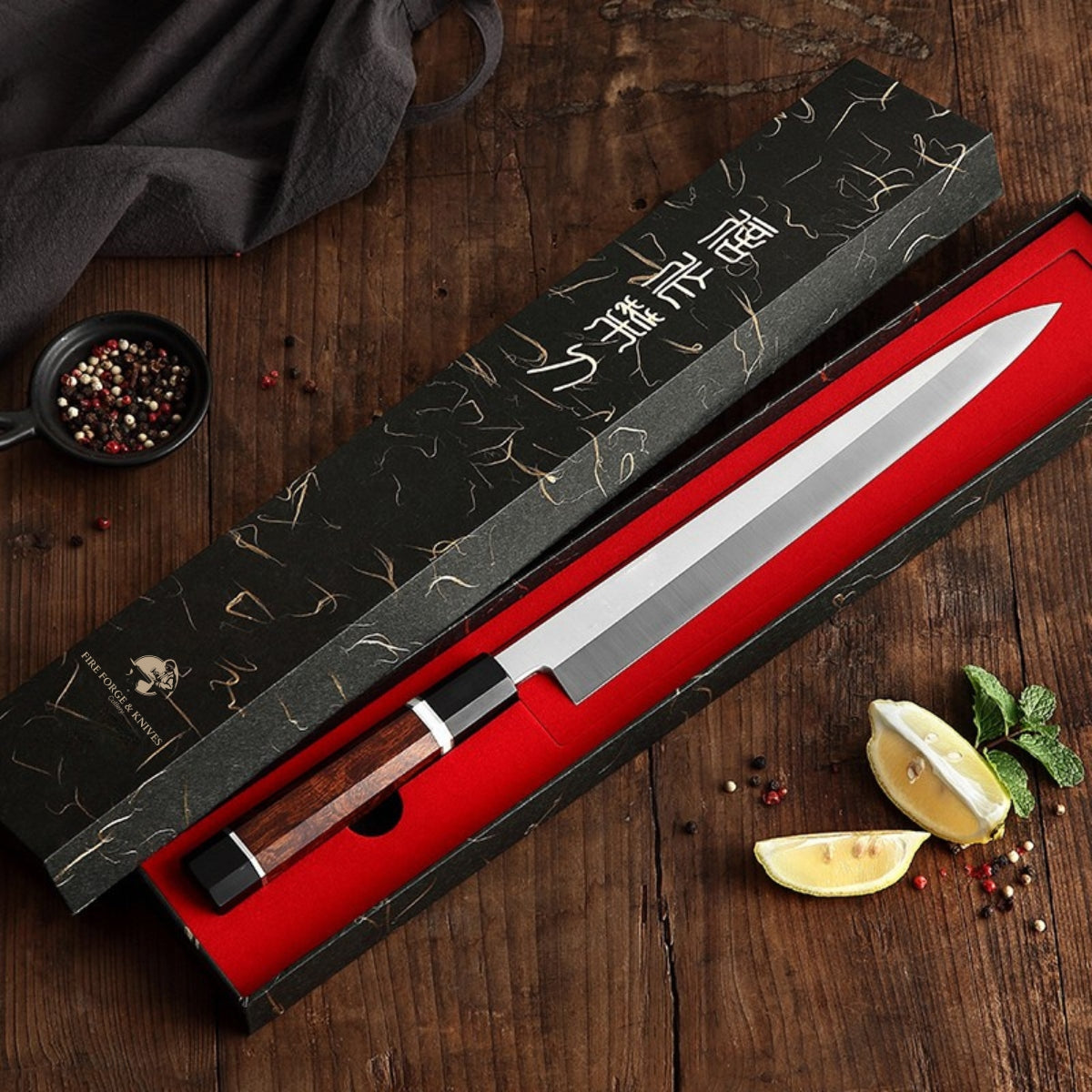 Zhen Series Kiritsuki Sashimi Knife 270mm – M390 Powder Steel