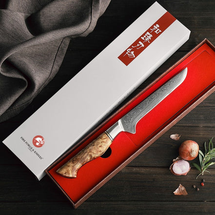 Fillet Knife 6" — 10Cr15CoMoV Damascus | Precision Filleting