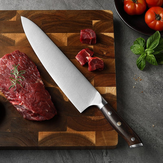 10″ Chef Knife in 1.4116 Stainless Steel with Ebony Handle