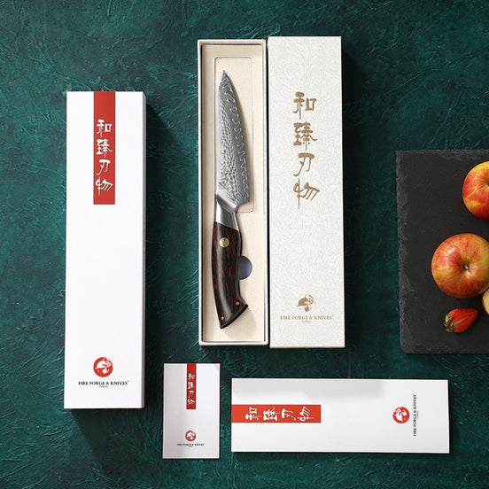 Utility Knife 5" in 73-Layer Damascus Steel with Powder Steel Core