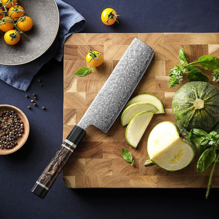 Nakiri 180 mm — ZDP189 49-Layer San-Mai | Ultra-High Hardness Platform