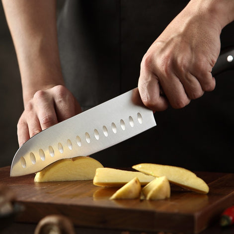 7″ Santoku Knife in German 1.4116 Steel with Ebony Handle