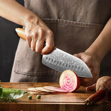 7.5" Santoku Knife in 73-Layer Damascus Steel