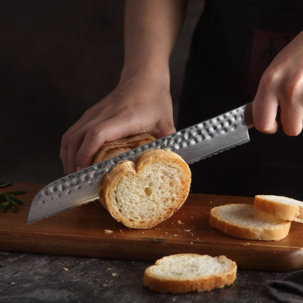 Bread Knife — Damascus Steel | Controlled Serration