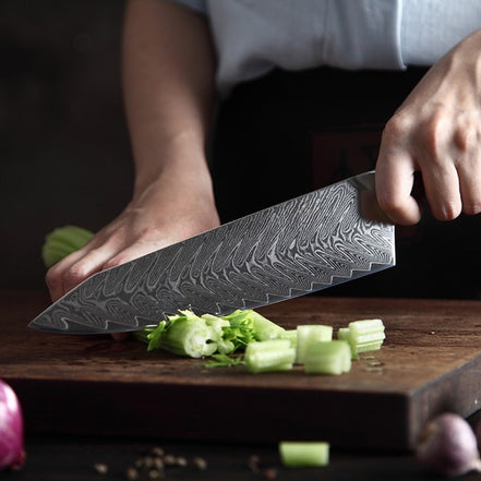 Chef Knife — Laminated Stainless Core | Stable Controlled Cutting