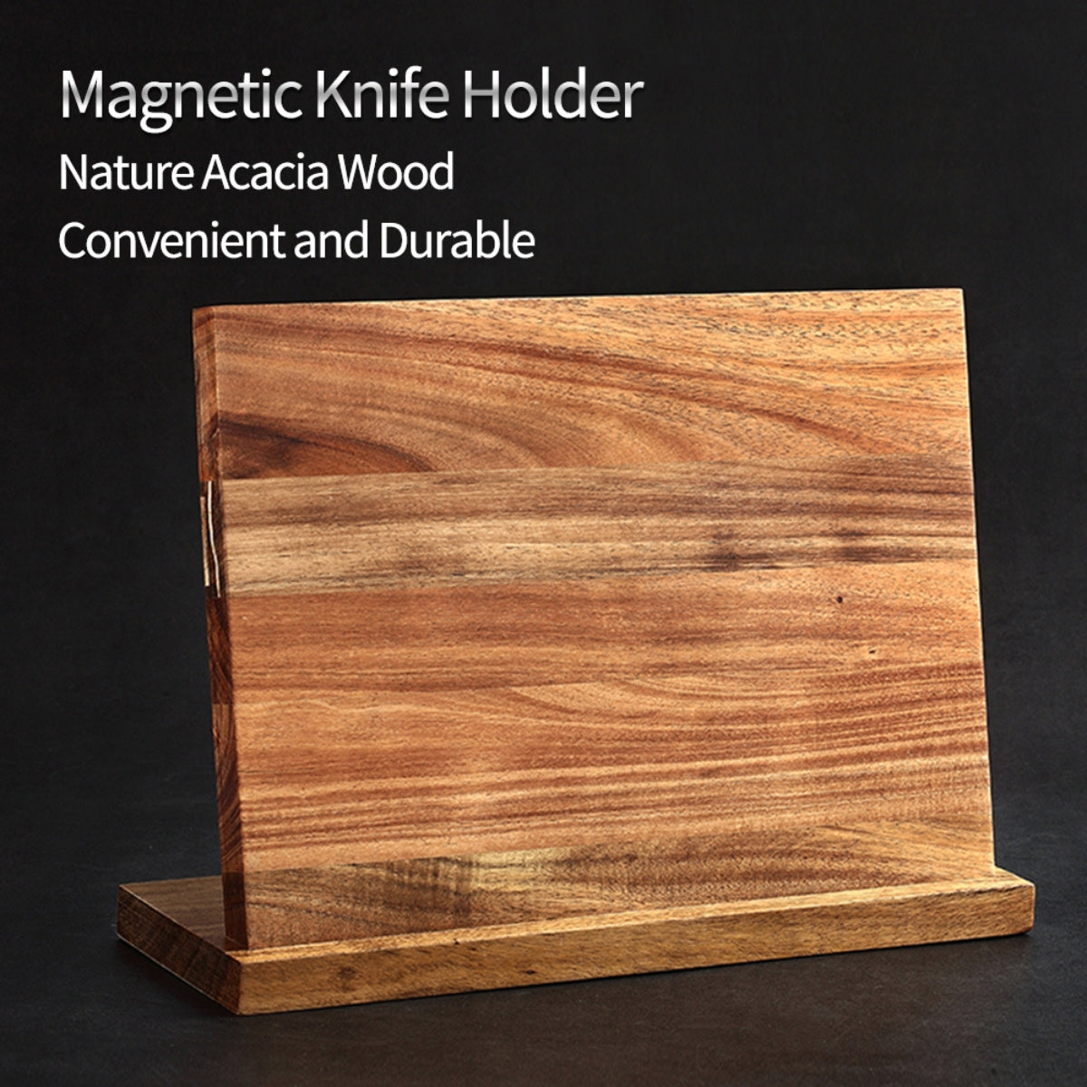 Magnetic Knife Holder for Kitchen – Made from Acacia Wood