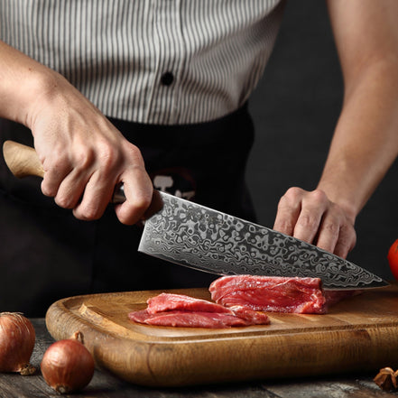 Chef Knife — Laminated Stainless Core | Stable Daily Control