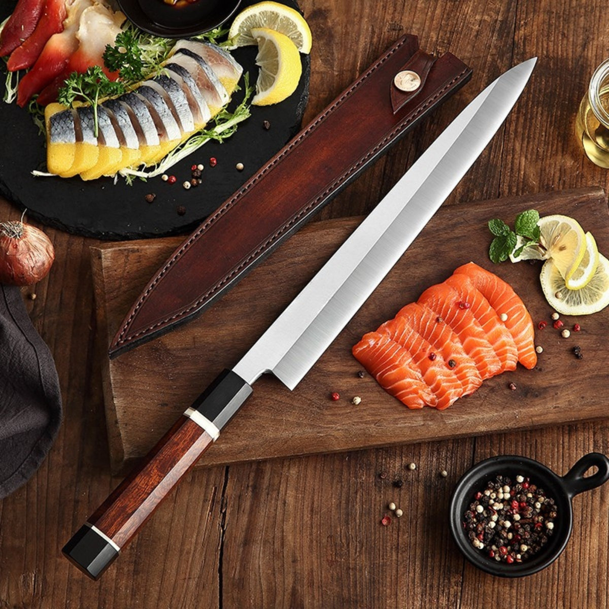 Zhen Series Kiritsuki Sashimi Knife 270mm – M390 Powder Steel