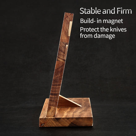 Magnetic Knife Rack — Acacia Wood Construction | Secure Blade Storage