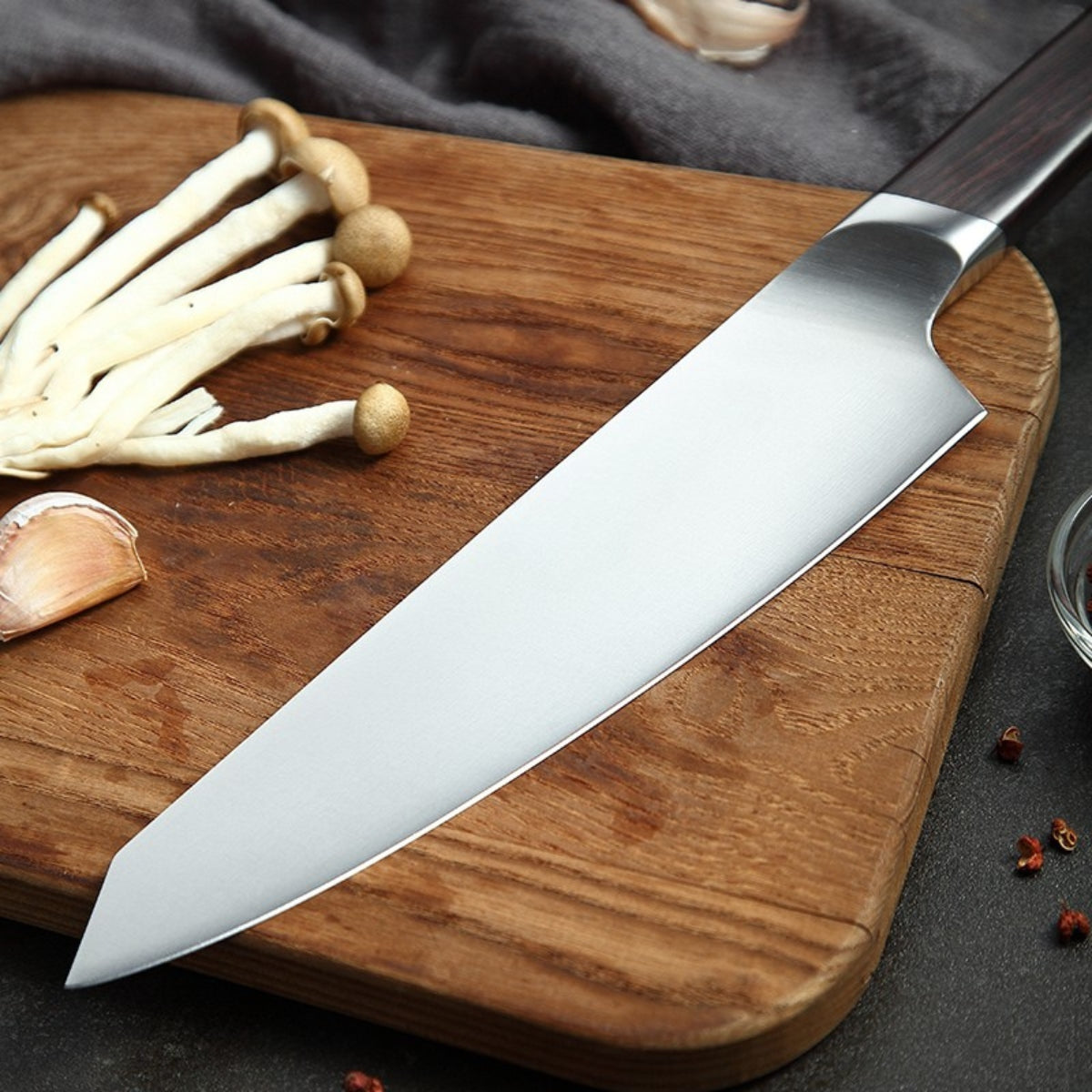 8-Inch Chef Knife in 1.4116 Steel with Ebony Handle