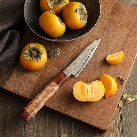 4.3” Paring Knife in 37-Layer Tricolour Damascus Steel