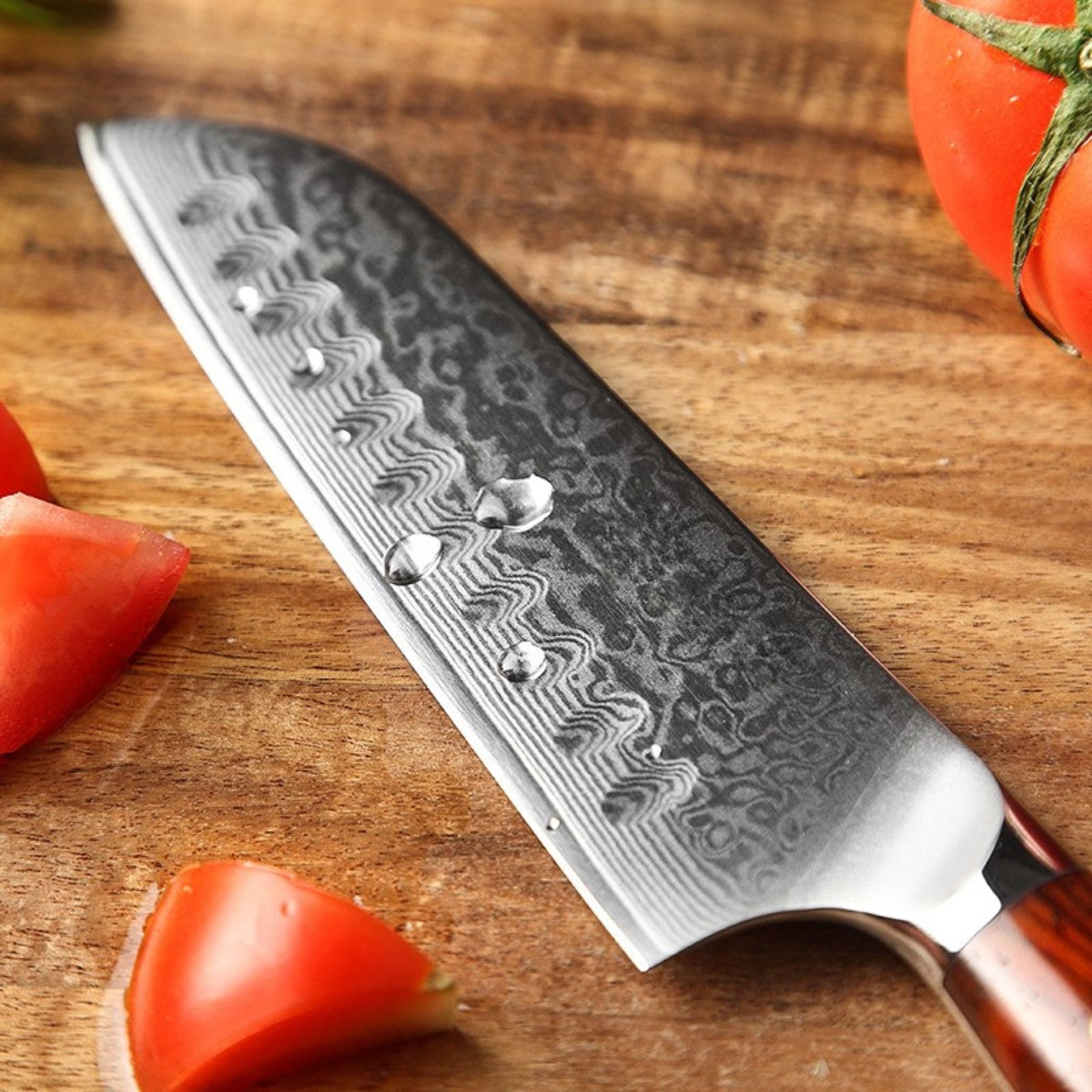 5″ Santoku Knife in 67-Layer Damascus Steel with Rosewood Handle