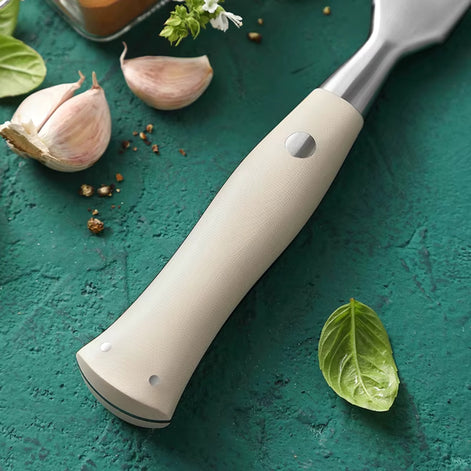 Elegant Series Carving Fork – 430 Stainless Steel with G10 Ivory Handle