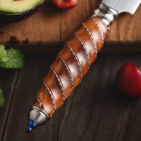 Chef’s Knife in Böhler M390 Steel with S925 Silver Inlays