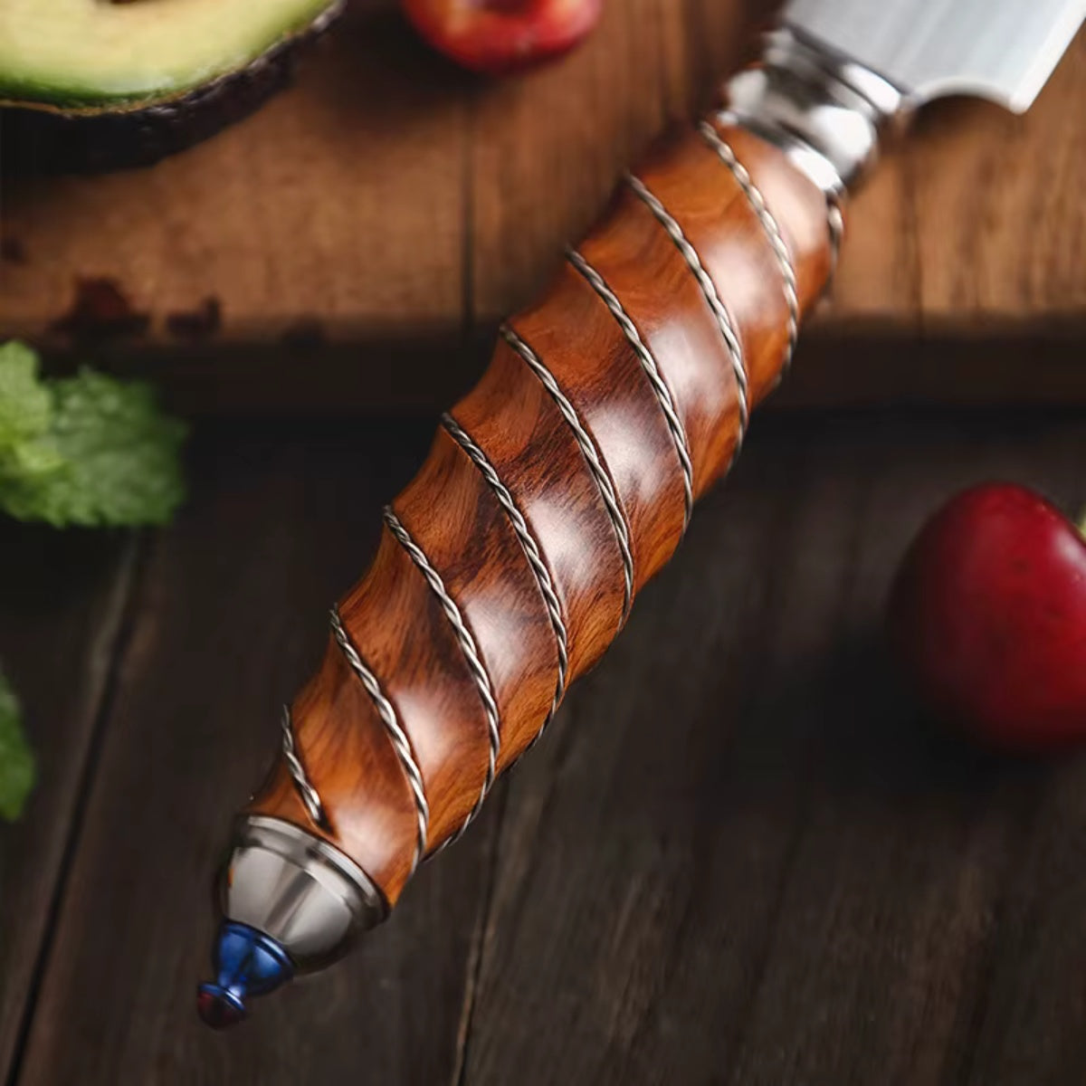 Chef’s Knife in Böhler M390 Steel with S925 Silver Inlays