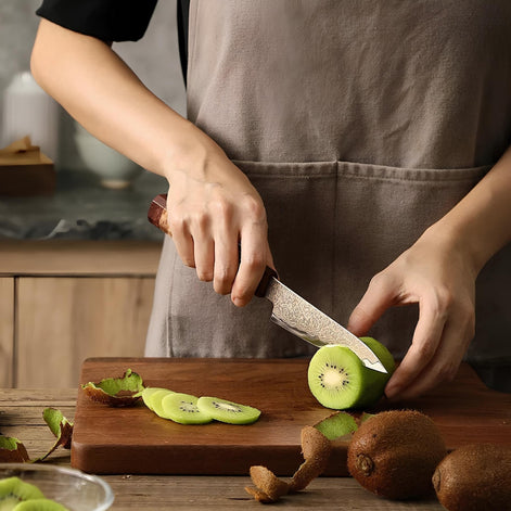 Classic Edition – Premium 37-Layer Tricolour Damascus Steel Knives Set