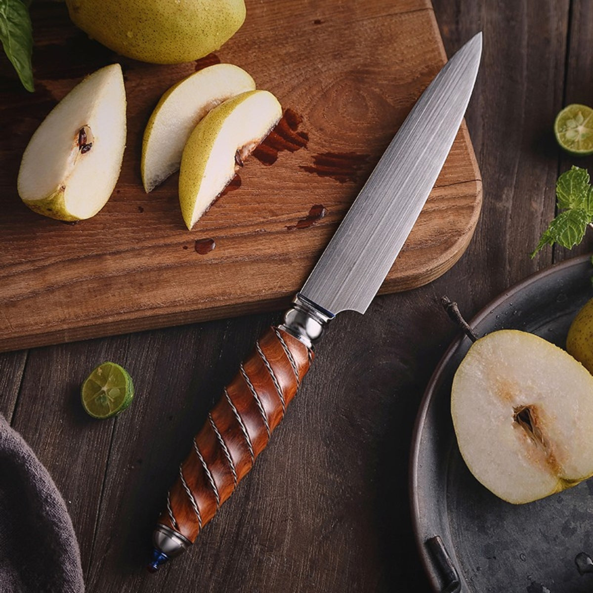 Professional Knives Set in Böhler M390 Steel with Hybrid Handle