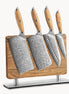 Magnetic Knife Rack — Walnut Wood Construction | Dual-Sided Blade Storage