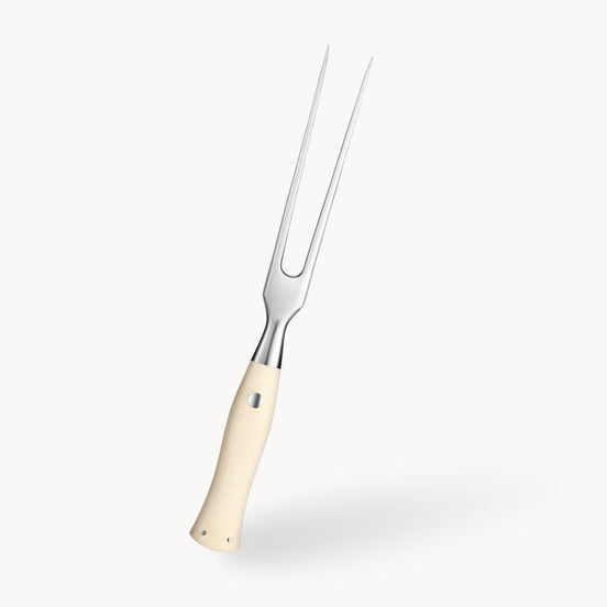 Elegant Series Carving Fork – 430 Stainless Steel with G10 Ivory Handle