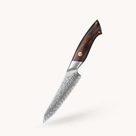 Utility Knife 5" — Multi-Layer Damascus | Precision Prep Tasks