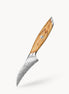 Paring Knife 4" — Curved Damascus | Precision Peeling and Detail Work