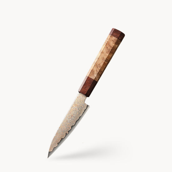 4.3” Paring Knife in 37-Layer Tricolour Damascus Steel