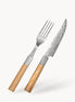Roast Carving Instrument Set — 67-Layer Laminated Damascus | Olive Edition