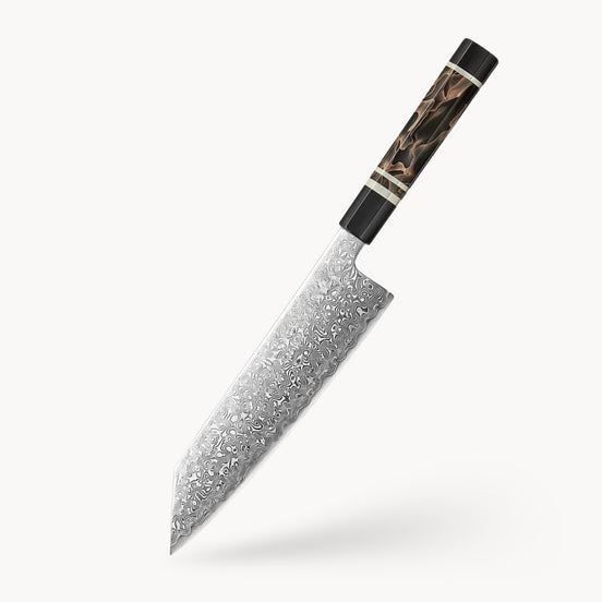Bunka Knife in Damascus Steel with ZDP-189 Core