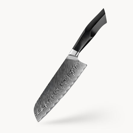 Herringbone Pattern · Santoku 186 mm
