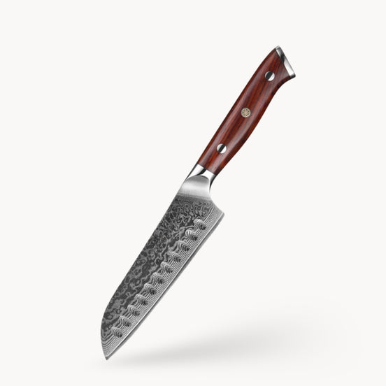 5″ Santoku Knife in 67-Layer Damascus Steel with Rosewood Handle