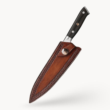 Premium 8.3″ Chef Knife with 1.4116 Stainless Steel Blade and Polished Ebony Handle