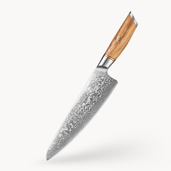 8.5" Chef’s Knife in 73-Layer Damascus Steel with 14Cr14MoVNb Core