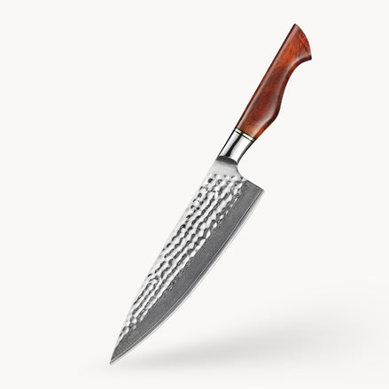 Chef’s Knife in 73-Layer Damascus Steel with Rosewood Handle