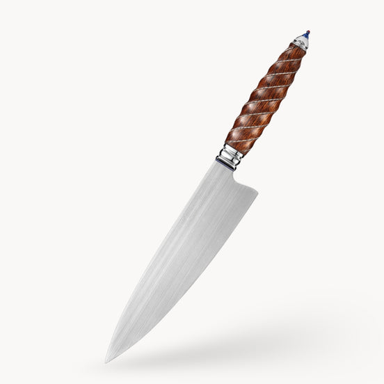 Chef’s Knife in Böhler M390 Steel With S925 Silver Inlays