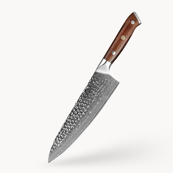 Chef Knife in 67-Layer Damascus Steel with Desert Ironwood Handle