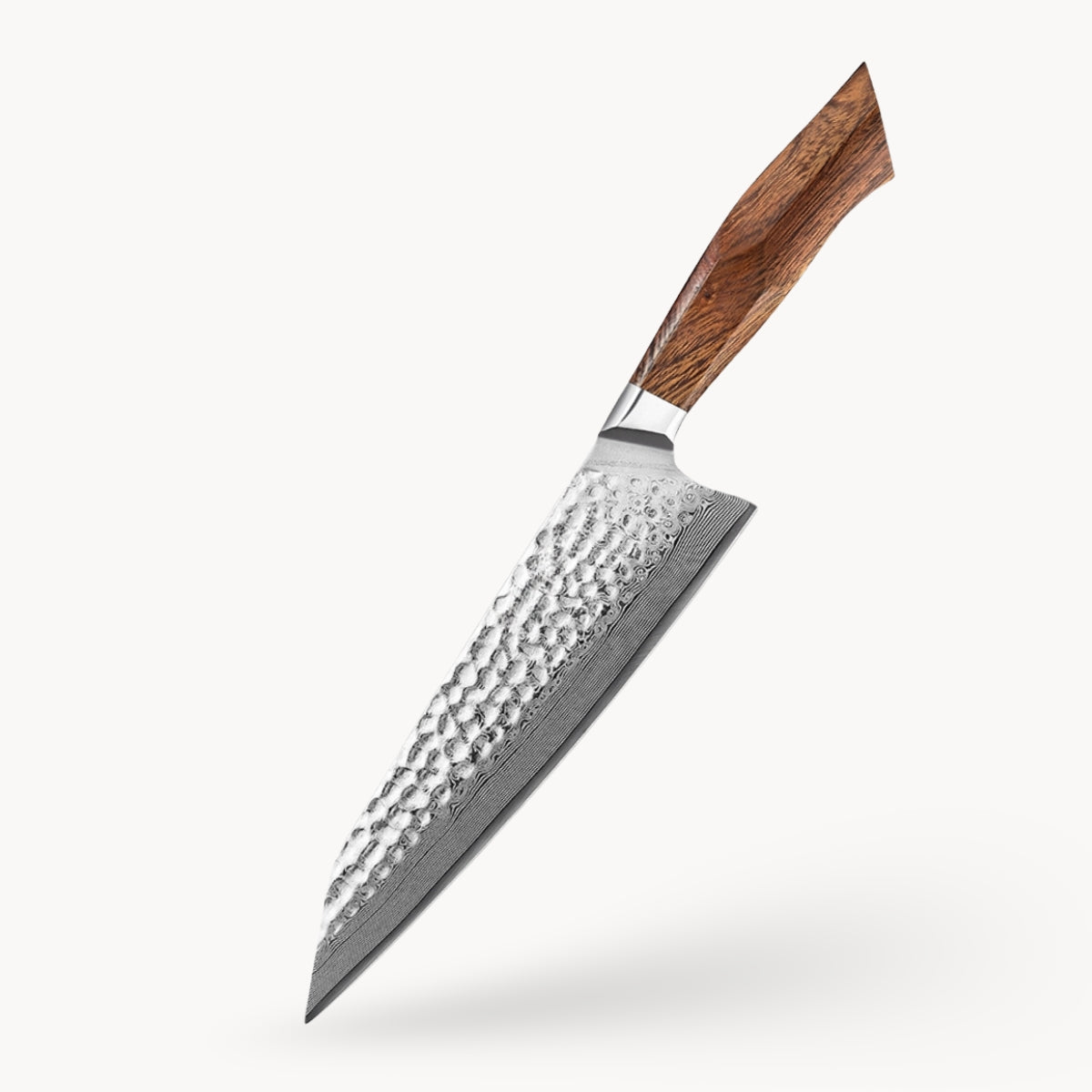 Chef’s Knife in Damascus Steel with 49 Layers and Desert Ironwood Handle