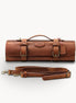 Professional Leather Knife Roll — Full-Grain Cowhide | Structured Culinary Transport System