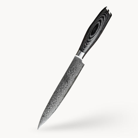 8-Inch Damascus Carving Knife with Pakka Wood Handle