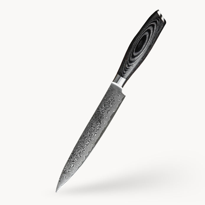 8-Inch Damascus Carving Knife with Pakka Wood Handle