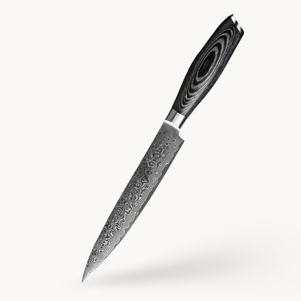 8-Inch Damascus Carving Knife with Pakka Wood Handle