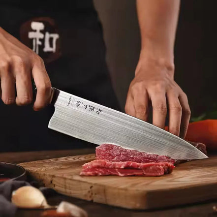 Faca de Chef em Aço Böhler M390 com Cabo Híbrido - Forja Fogo&Faca