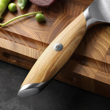 Faca Santoku Série Principal 7,5" em Aço Damasco 73 Camadas - Forja Fogo&Faca